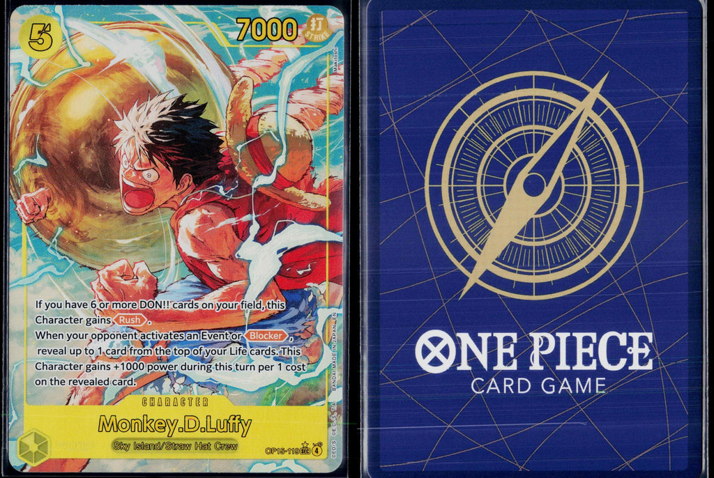 MONKEY.D.LUFFY (ALTERNATE ART) OP15-119 ONE PIECE ADVENTURE ON KAMI'S ISLAND NM