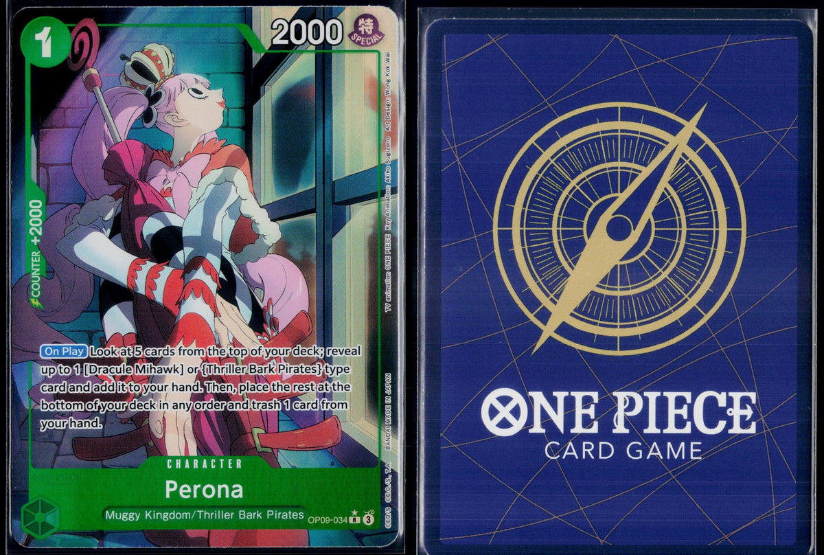 PERONA (PARALLEL) OP09-034 ONE PIECE EMPERORS IN THE NEW WORLD R NM