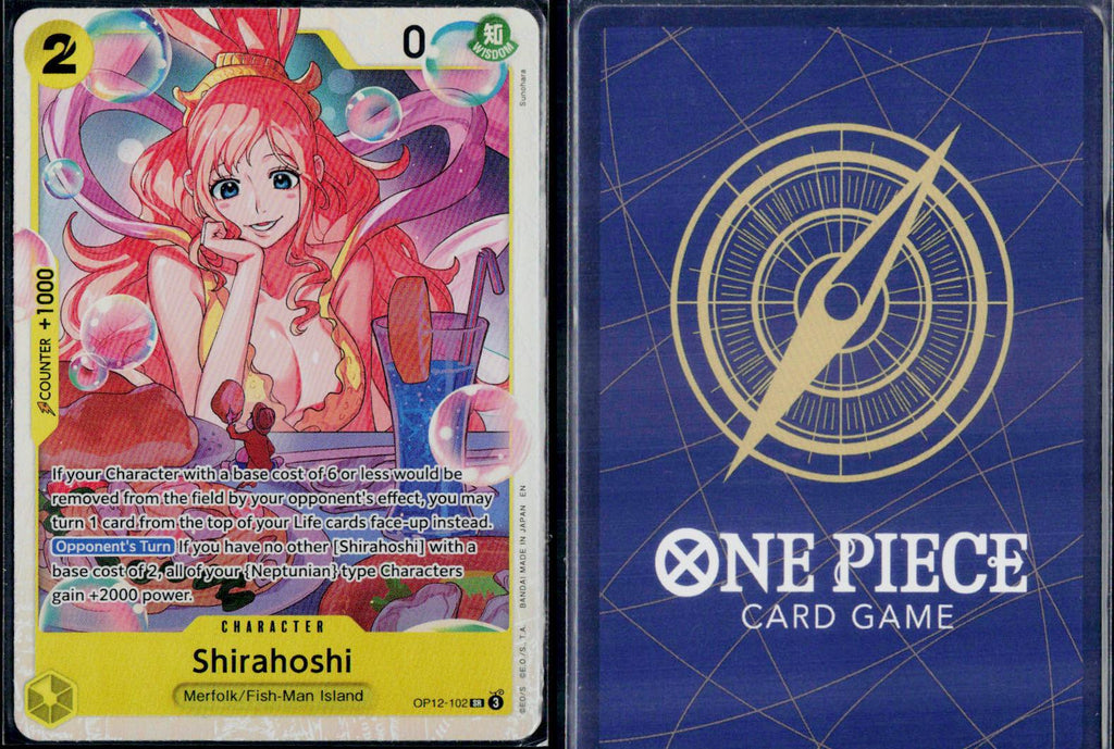 SHIRAHOSHI OP12-102 ONE PIECE LEGACY OF THE MASTER SR NM