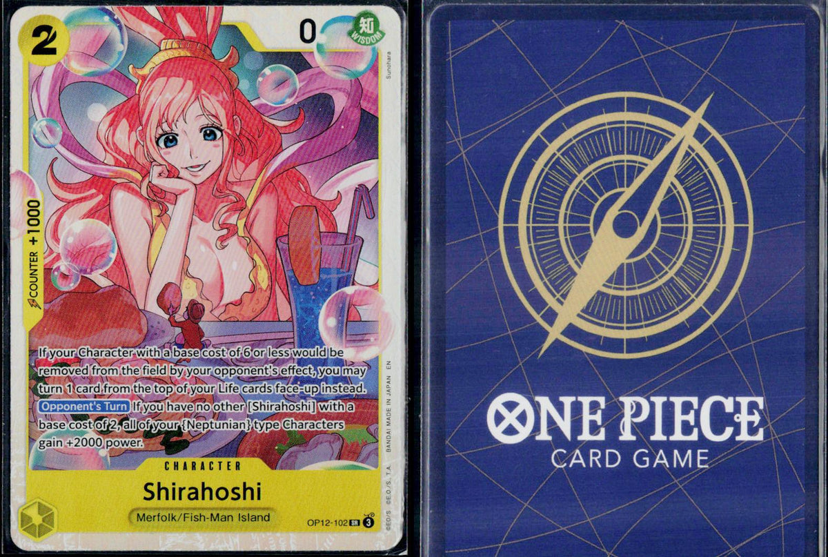 SHIRAHOSHI OP12-102 ONE PIECE LEGACY OF THE MASTER SR NM