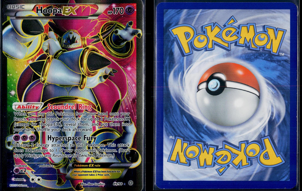 HOOPA EX 89/98 POKEMON ANCIENT ORIGINS ULTRA RARE HOLO NM