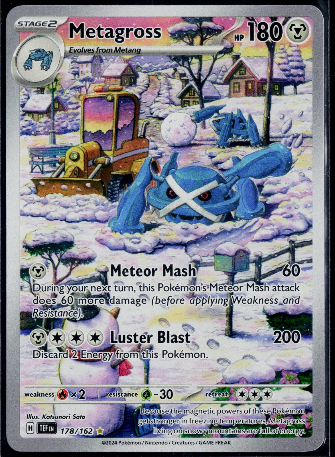 METAGROSS 178/162 POKEMON TEMPORAL FORCES ILLUSTRATION RARE NM