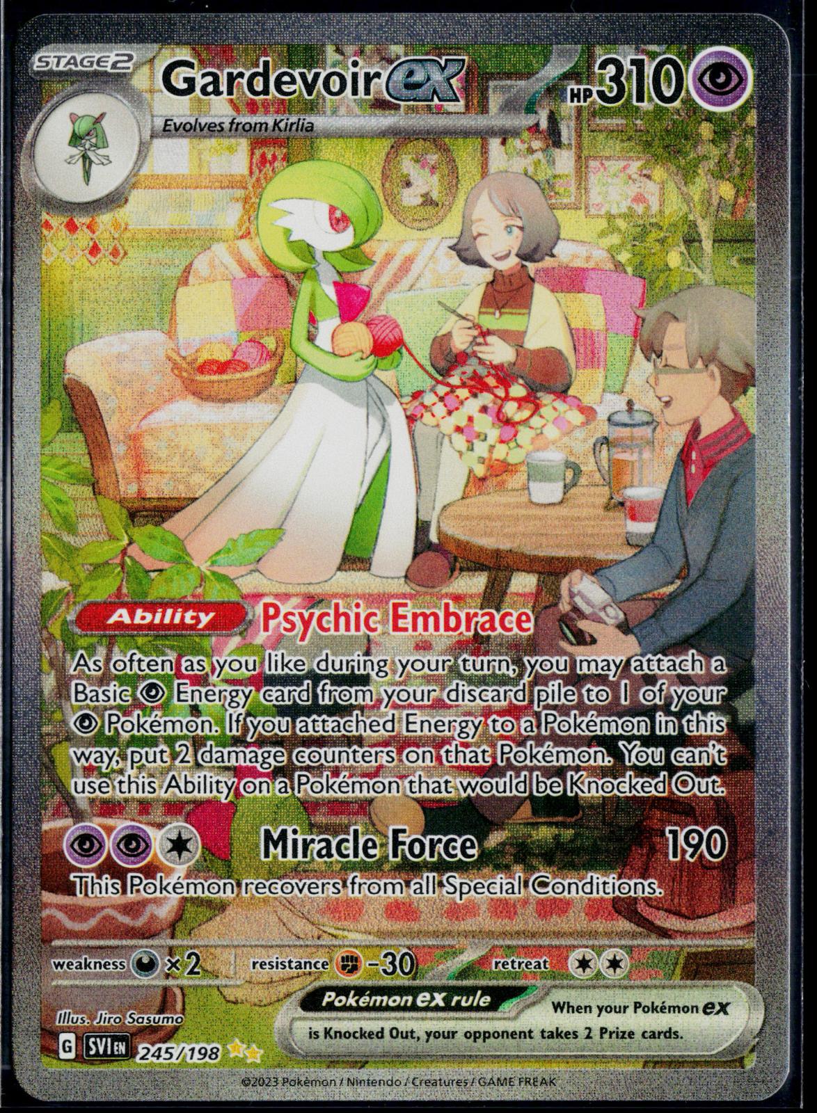GARDEVOIR EX 245/198 POKEMON SCARLET & VIOLET SPECIAL ILLUSTRATION RARE HOLO NM