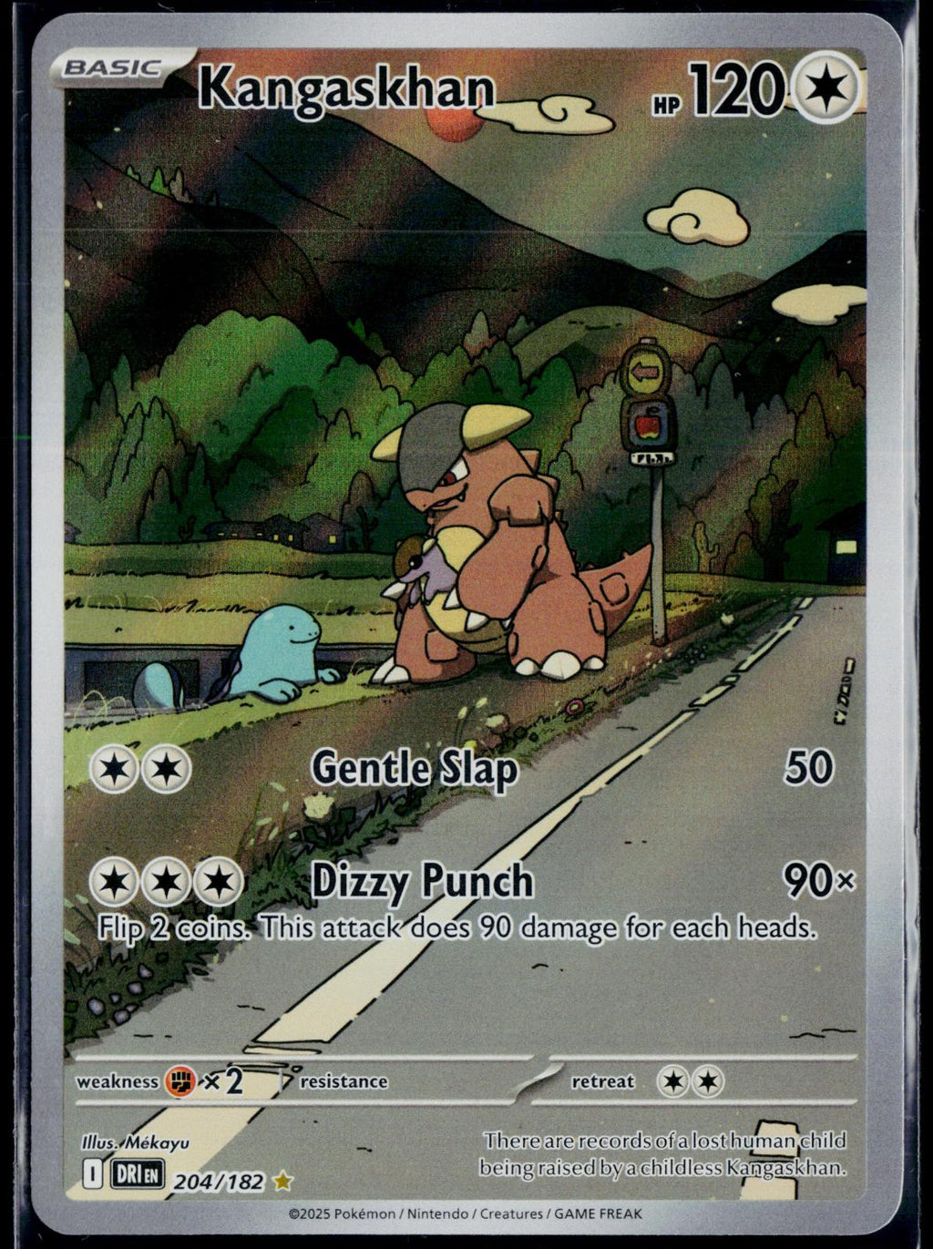 KANGASKHAN 204/182 POKEMON DESTINED RIVALS ILLUSTRATION RARE HOLO NM