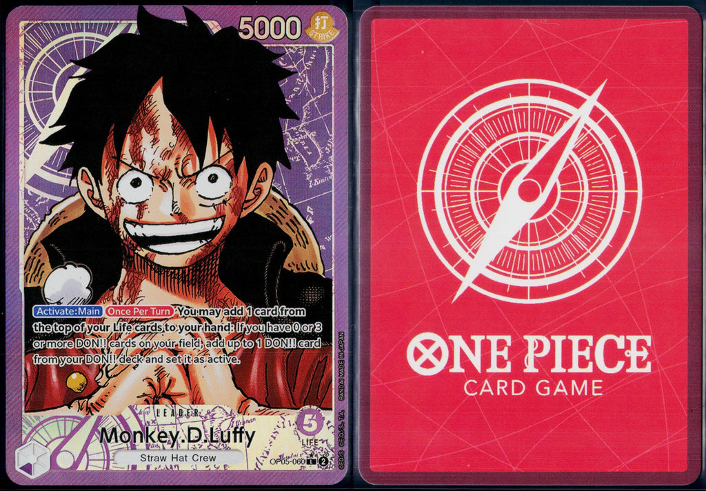 MONKEY.D.LUFFY (ALTERNATE ART) OP05-060 ONE PIECE FOIL NM