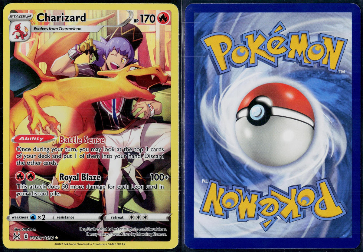CHARIZARD TG03/TG30 POKEMON LOST ORIGIN TRAINER GALLERY HOLO NM