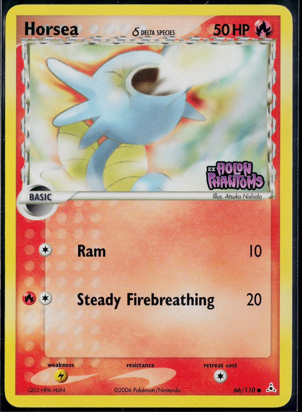 HORSEA Δ 66/110 POKEMON HOLON PHANTOMS C REVERSE HOLO LP