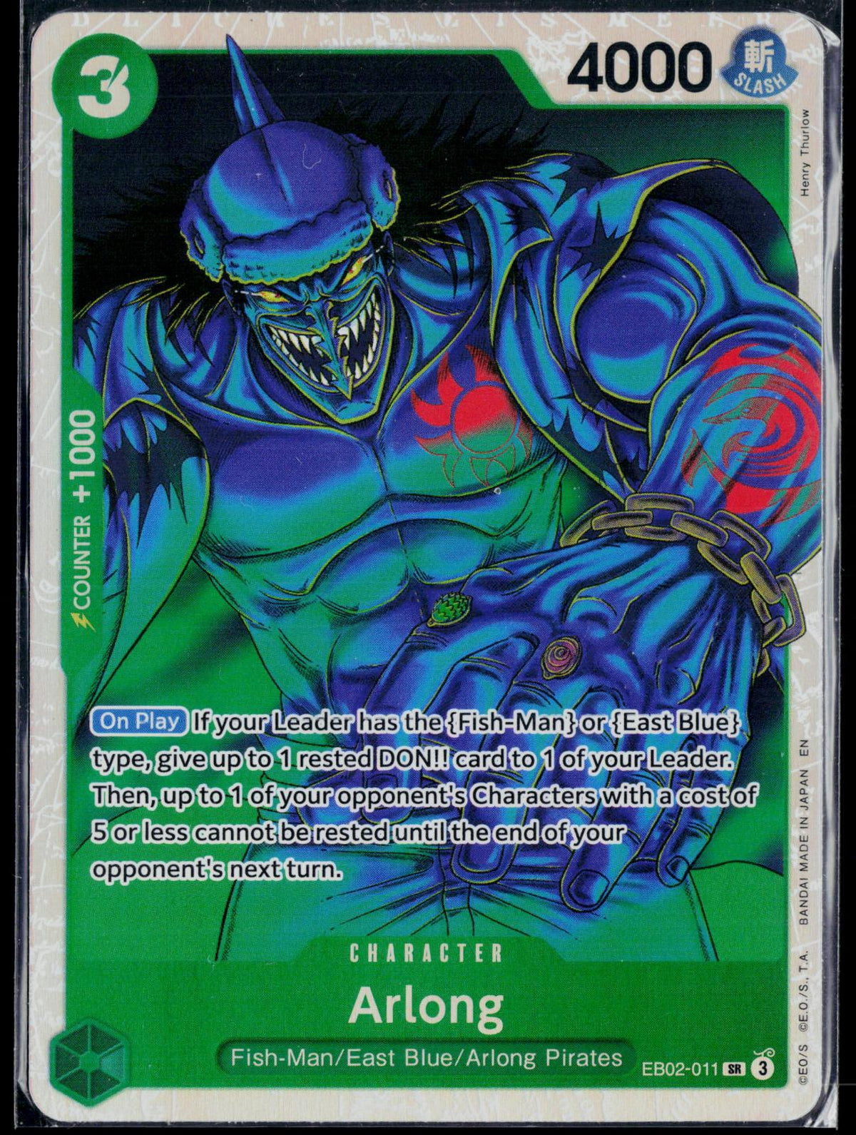 ARLONG EB02-011 ONE PIECE EXTRA BOOSTER: ANIME 25TH COLLECTION SR NM