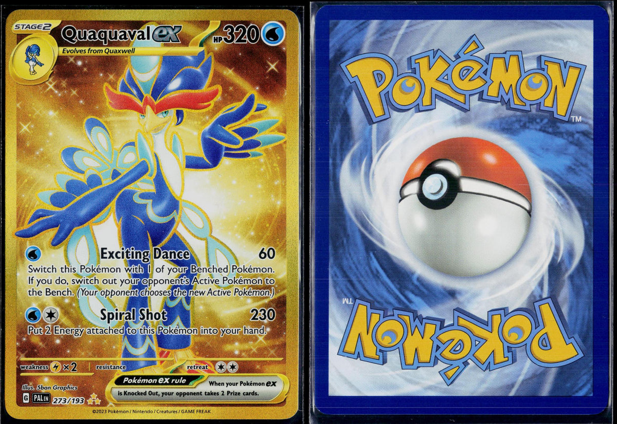 QUAQUAVAL EX 273/193 POKEMON PALDEA EVOLVED HYPER RARE HOLO NM