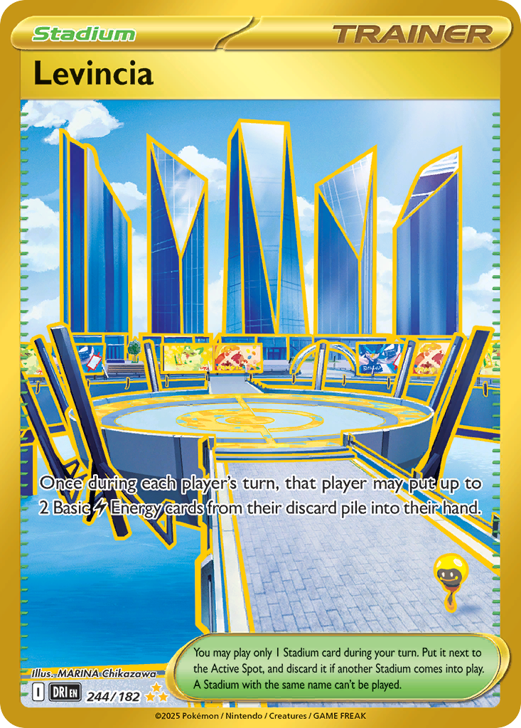 LEVINCIA 244/182 🐬 POKEMON DESTINED RIVALS HR ☀️ HOLO NM/M 🌴