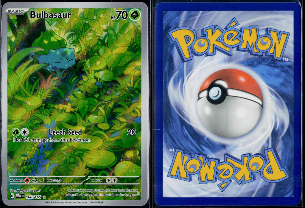 BULBASAUR 166/165 POKEMON 151 ILLUSTRATION RARE NM