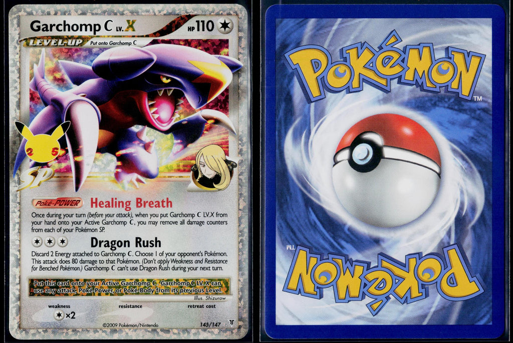 GARCHOMP C LV.X 145/147 POKEMON CELEBRATIONS: CLASSIC COLLECTION HOLO NM