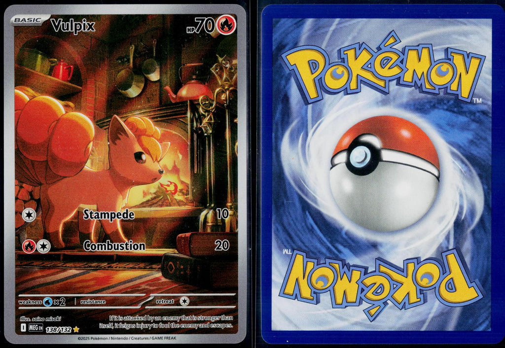 VULPIX 138/132 POKEMON MEGA EVOLUTION ILLUSTRATION RARE NM