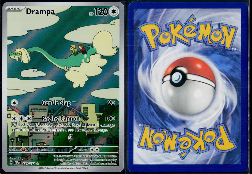 DRAMPA 184/162 POKEMON TEMPORAL FORCES ILLUSTRATION RARE HOLO NM