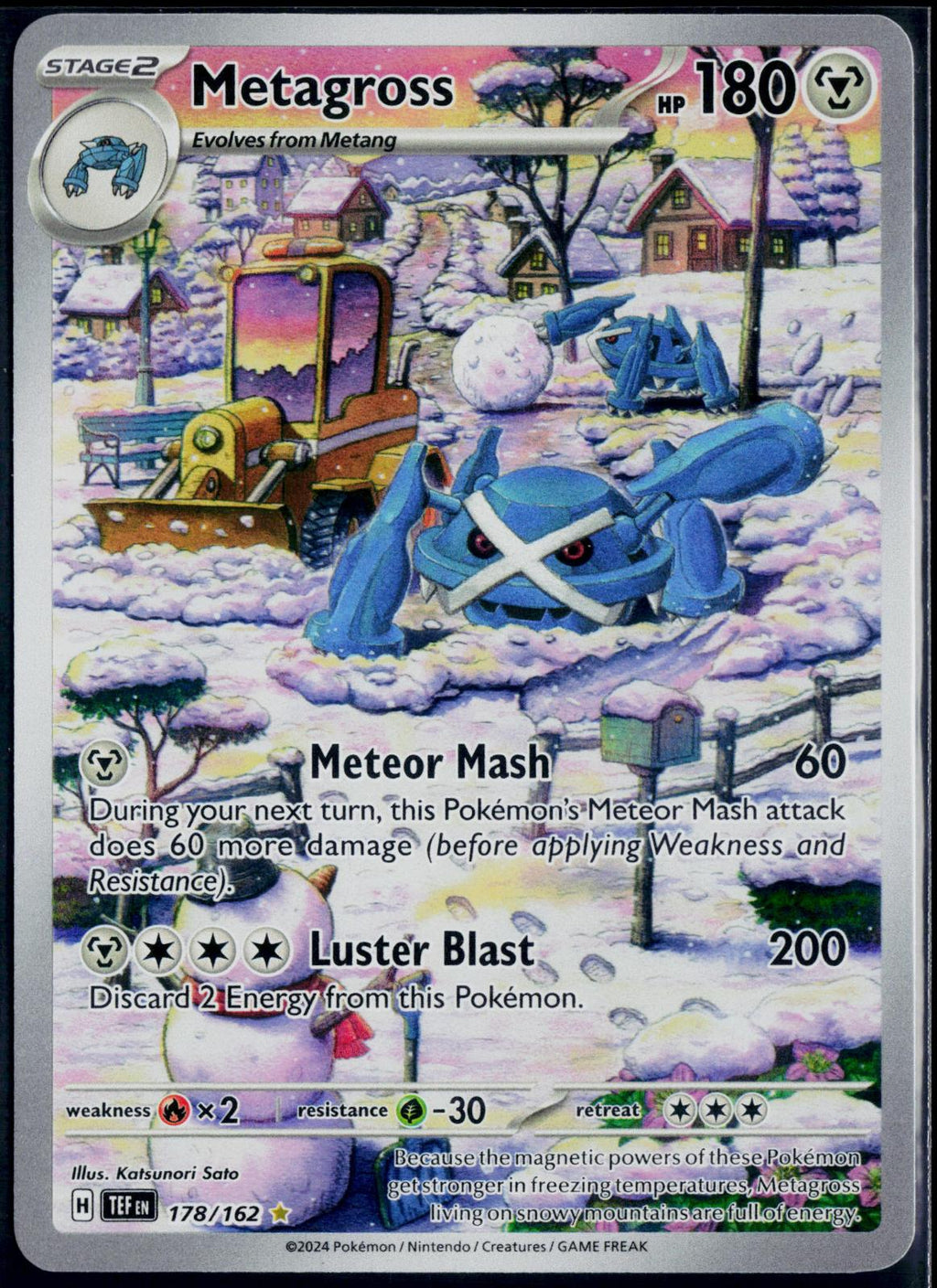 METAGROSS 178/162 POKEMON TEMPORAL FORCES ILLUSTRATION RARE NM