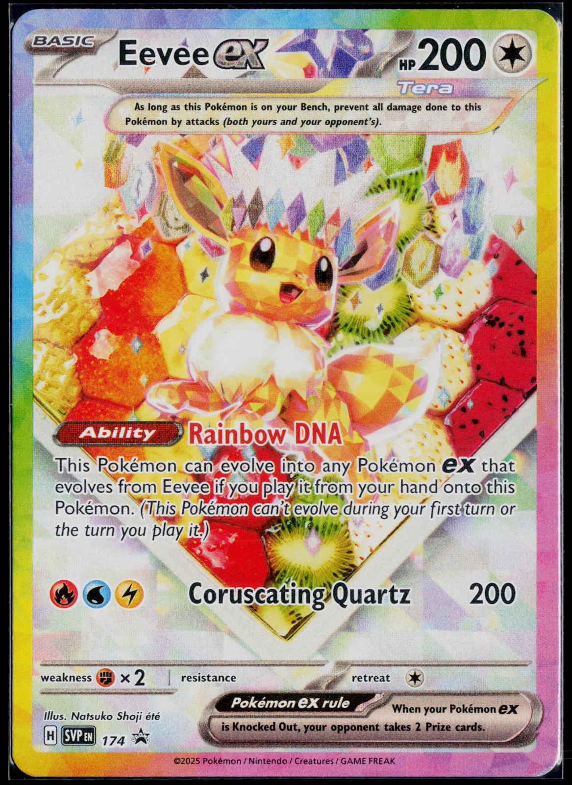 EEVEE EX 174 POKEMON SCARLET & VIOLET PROMO HOLO P NM