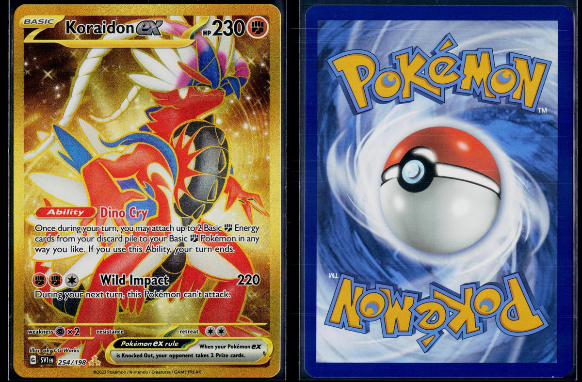 KORAIDON EX 254/198 🐬 POKEMON SCARLET & VIOLET HR ☀️ HOLO NM/M 🌴