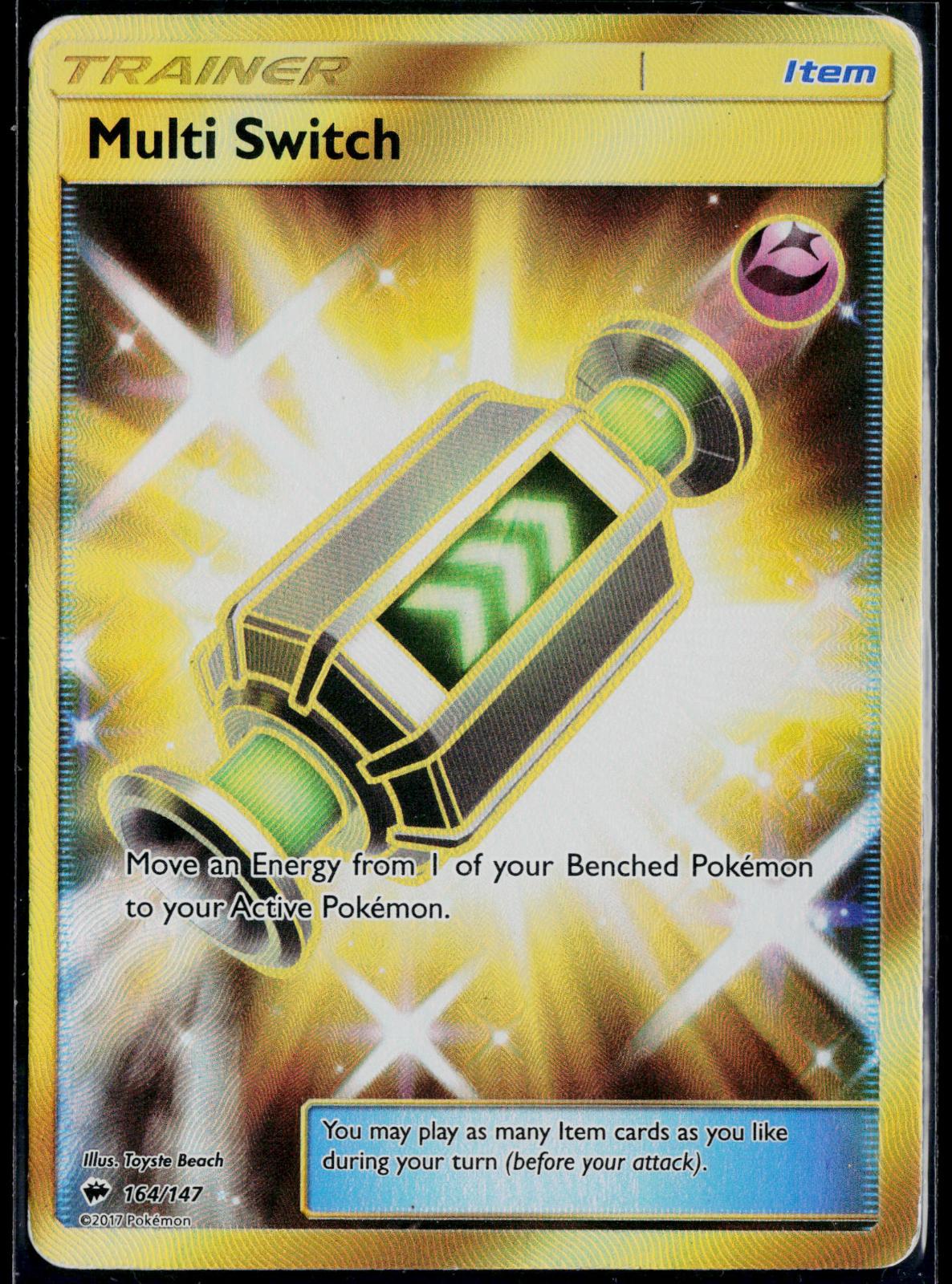 MULTI SWITCH 164/147 POKEMON BURNING SHADOWS SEC HOLO NM