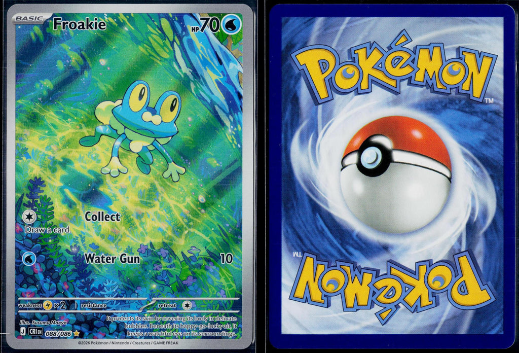 FROAKIE 088/086 POKEMON CHAOS RISING HOLO ILLUSTRATION RARE HOLO NM