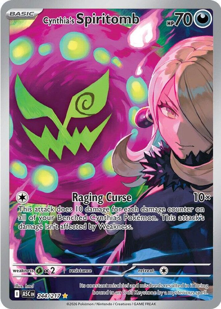 CYNTHIA'S SPIRITOMB 244/217 🐬 POKEMON ASCENDED HEROES IR ☀️ HOLO NM/M 🌴