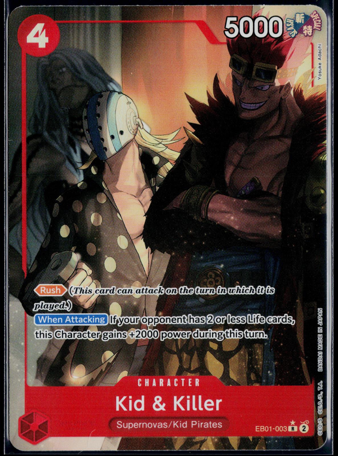KID & KILLER (ALTERNATE ART) EB01-003 ONE PIECE  NM