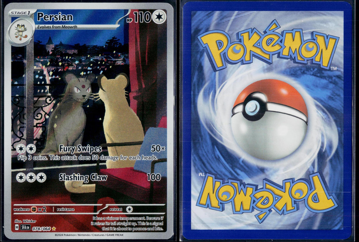 PERSIAN 078/064 POKEMON SHROUDED FABLE ILLUSTRATION RARE NM
