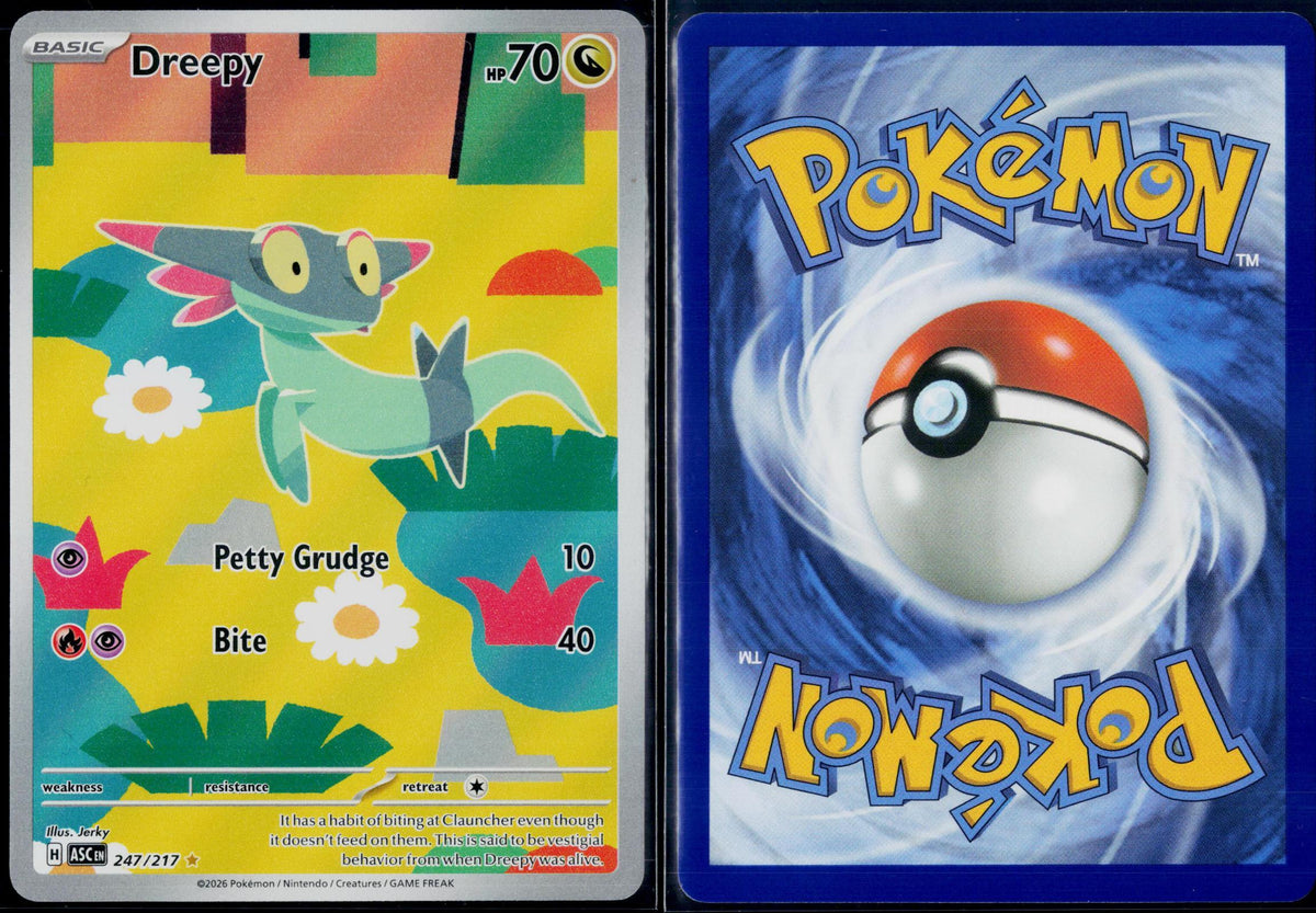 DREEPY 247/217 POKEMON ASCENDED HEROES ILLUSTRATION RARE NM