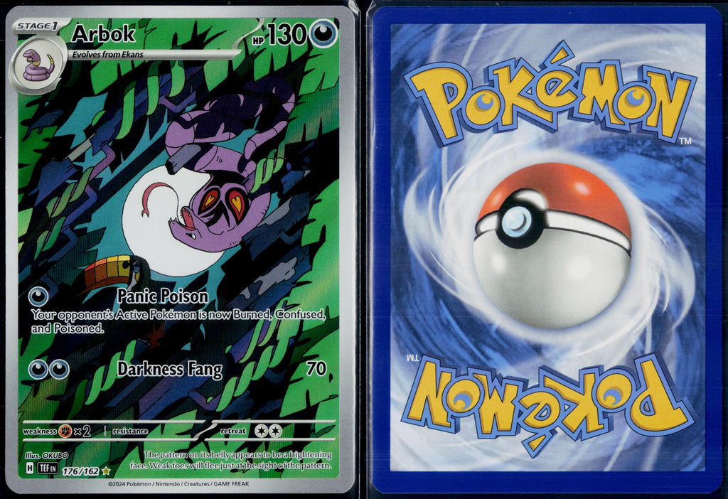 ARBOK 176/162 POKEMON TEMPORAL FORCES ILLUSTRATION RARE NM