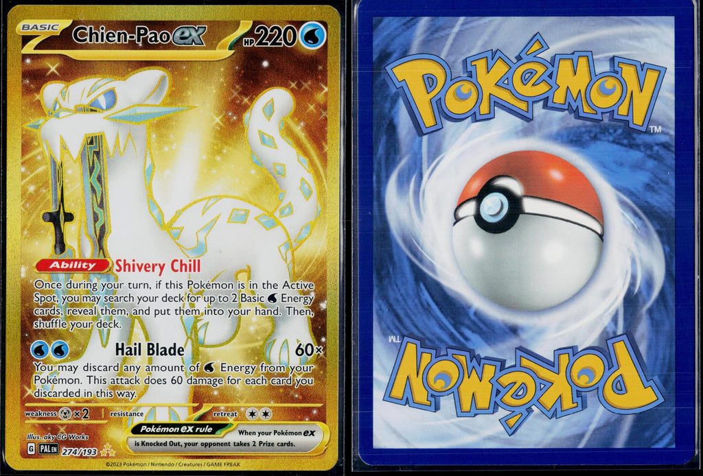 CHIEN-PAO EX 274/193 POKEMON PALDEA EVOLVED HYPER RARE HOLO NM