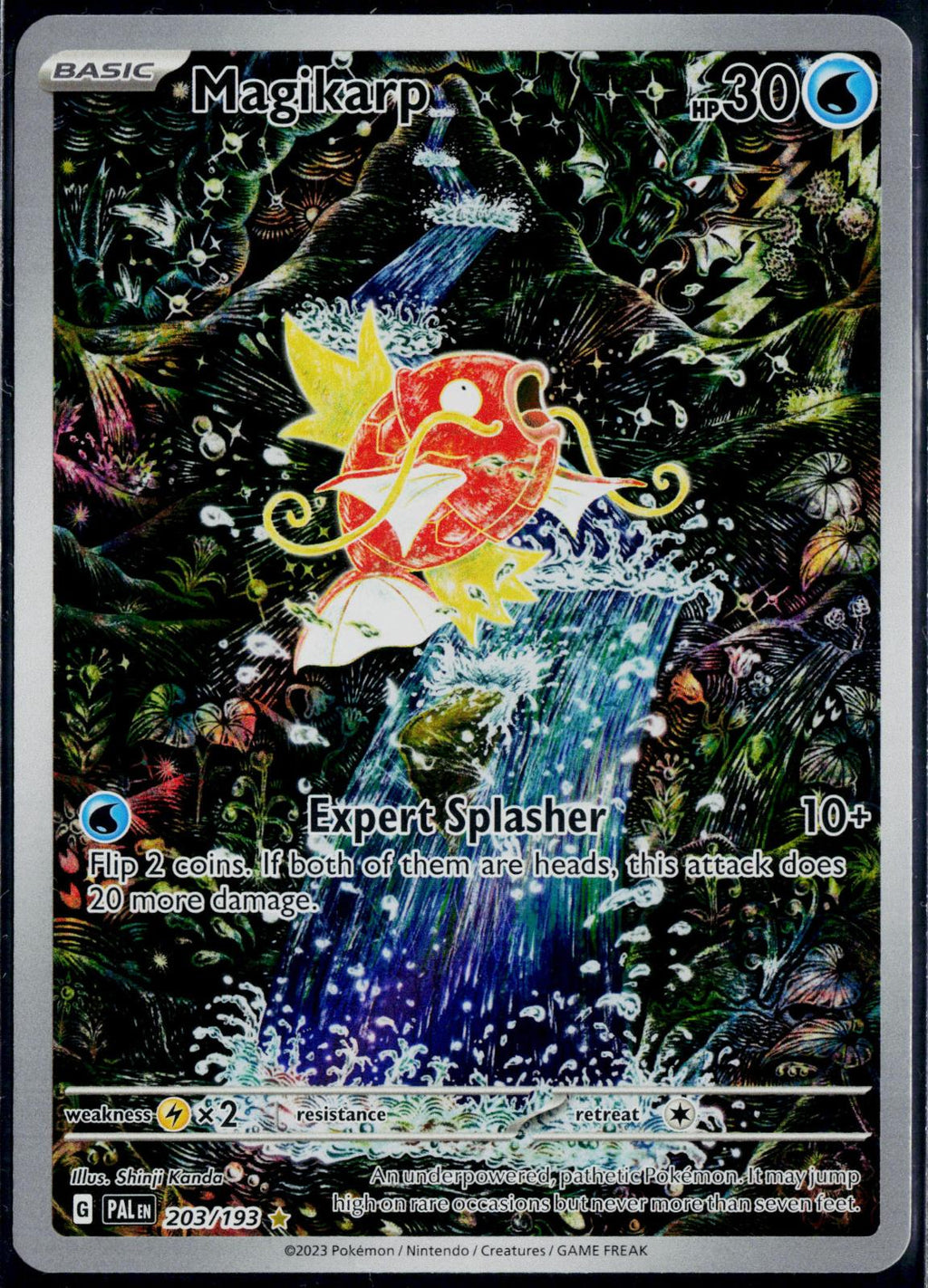 MAGIKARP 203/193 POKEMON PALDEA EVOLVED ILLUSTRATION RARE HOLO NM