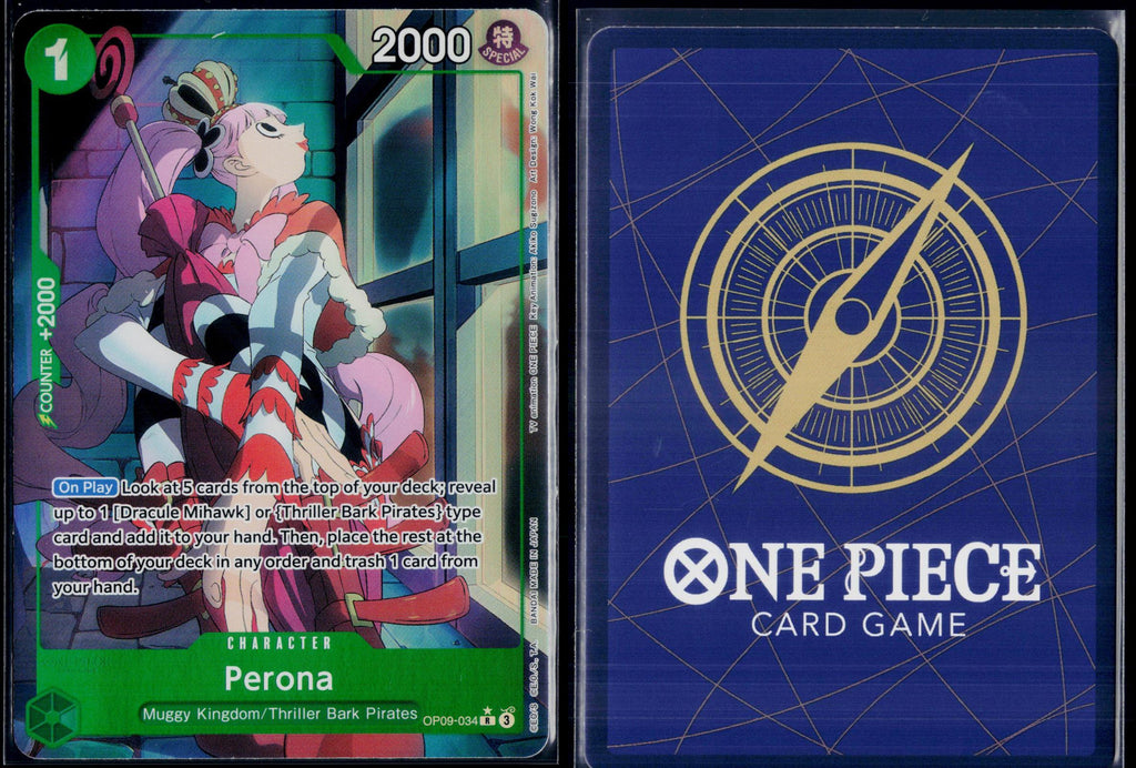 PERONA (PARALLEL) OP09-034 ONE PIECE EMPERORS IN THE NEW WORLD R NM
