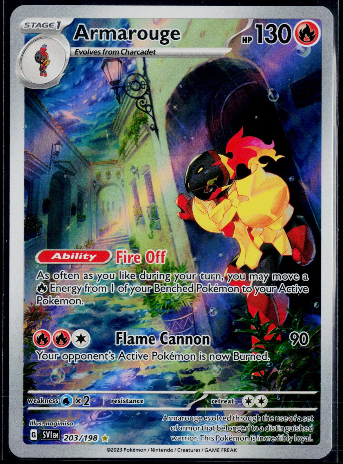 ARMAROUGE 203/198 POKEMON SCARLET & VIOLET ILLUSTRATION RARE NM