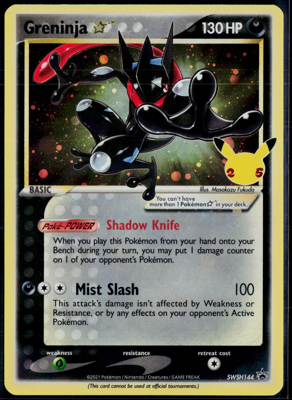 GRENINJA STAR SWSH144 POKEMON SWORD & SHIELD PROMO HOLO P NM
