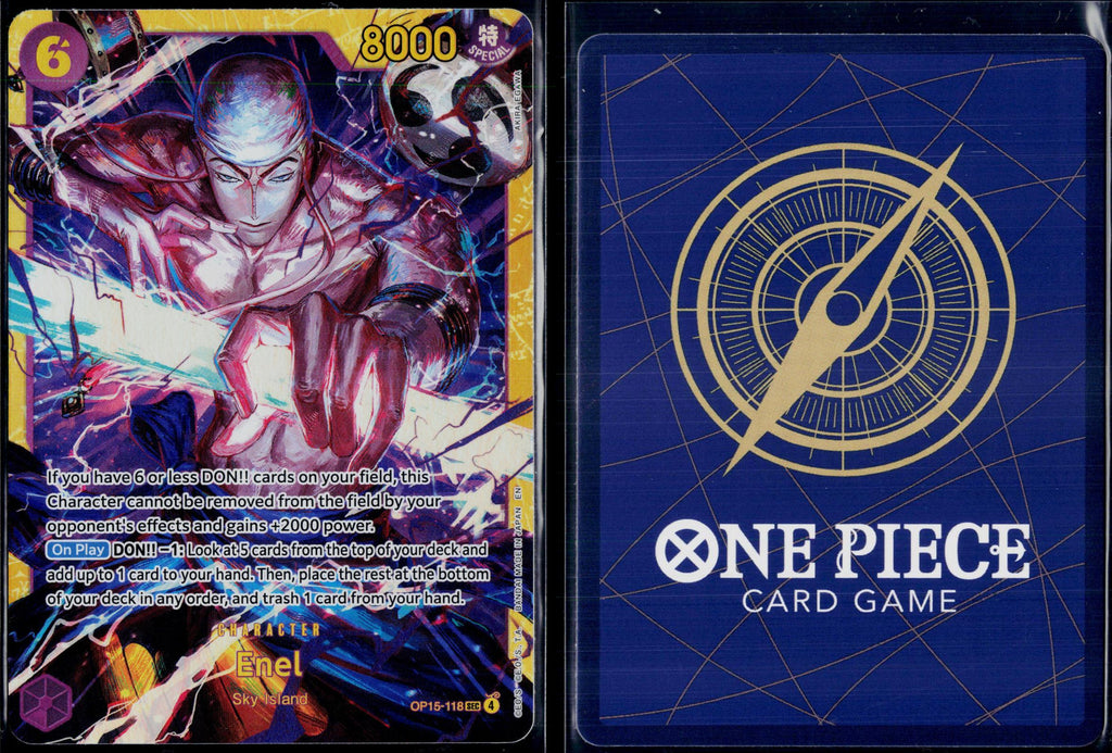 ENEL OP15-118 ONE PIECE ADVENTURE ON KAMI'S ISLAND SEC FOIL NM
