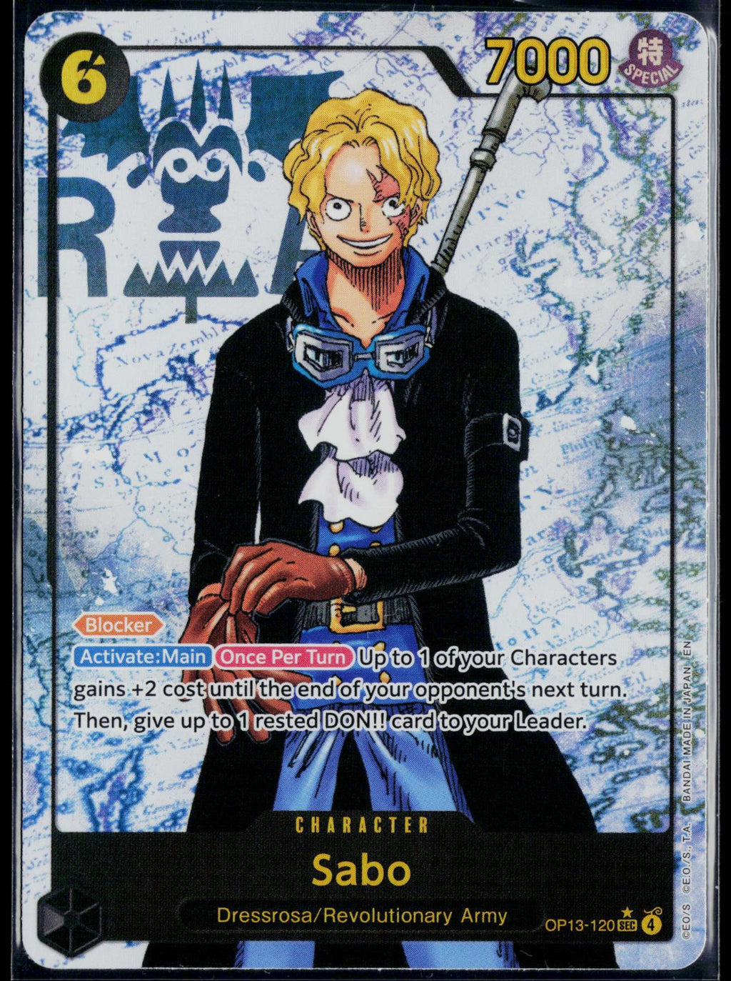 SABO (120) (PARALLEL) OP13-120 ONE PIECE CARRYING ON HIS WILL SEC NM