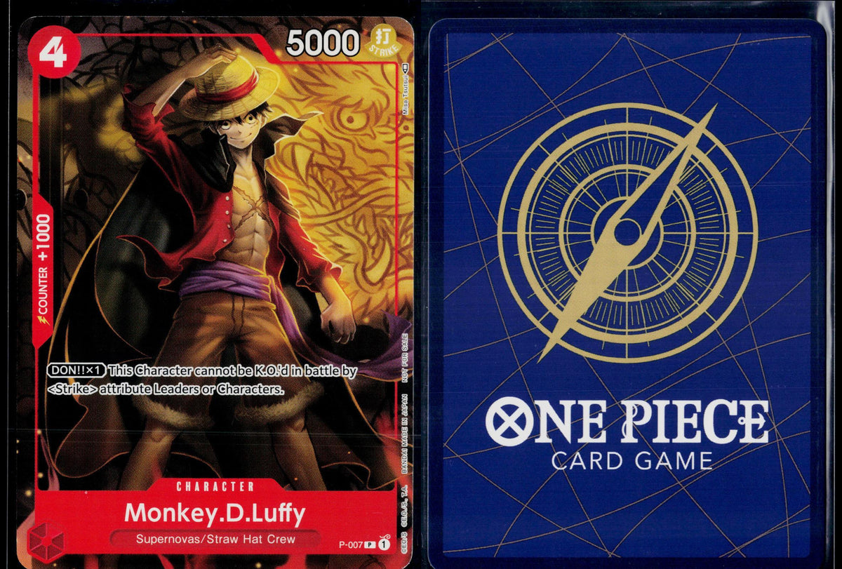 MONKEY.D.LUFFY (TOURNAMENT PACK VOL. 1) P-007 ONE PIECE PROMOTION CARDS NM