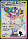 ESPEON EX SVP 175 POKEMON SCARLET & VIOLET PROMO HOLO P NM