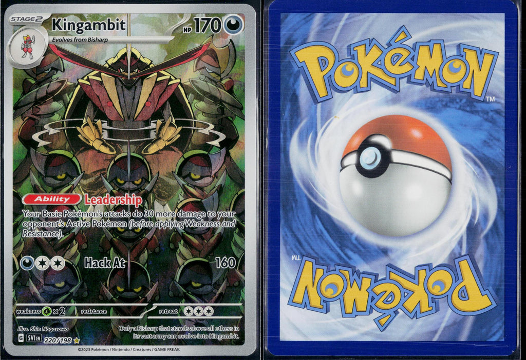 KINGAMBIT 220/198 POKEMON SCARLET & VIOLET ILLUSTRATION RARE HOLO NM