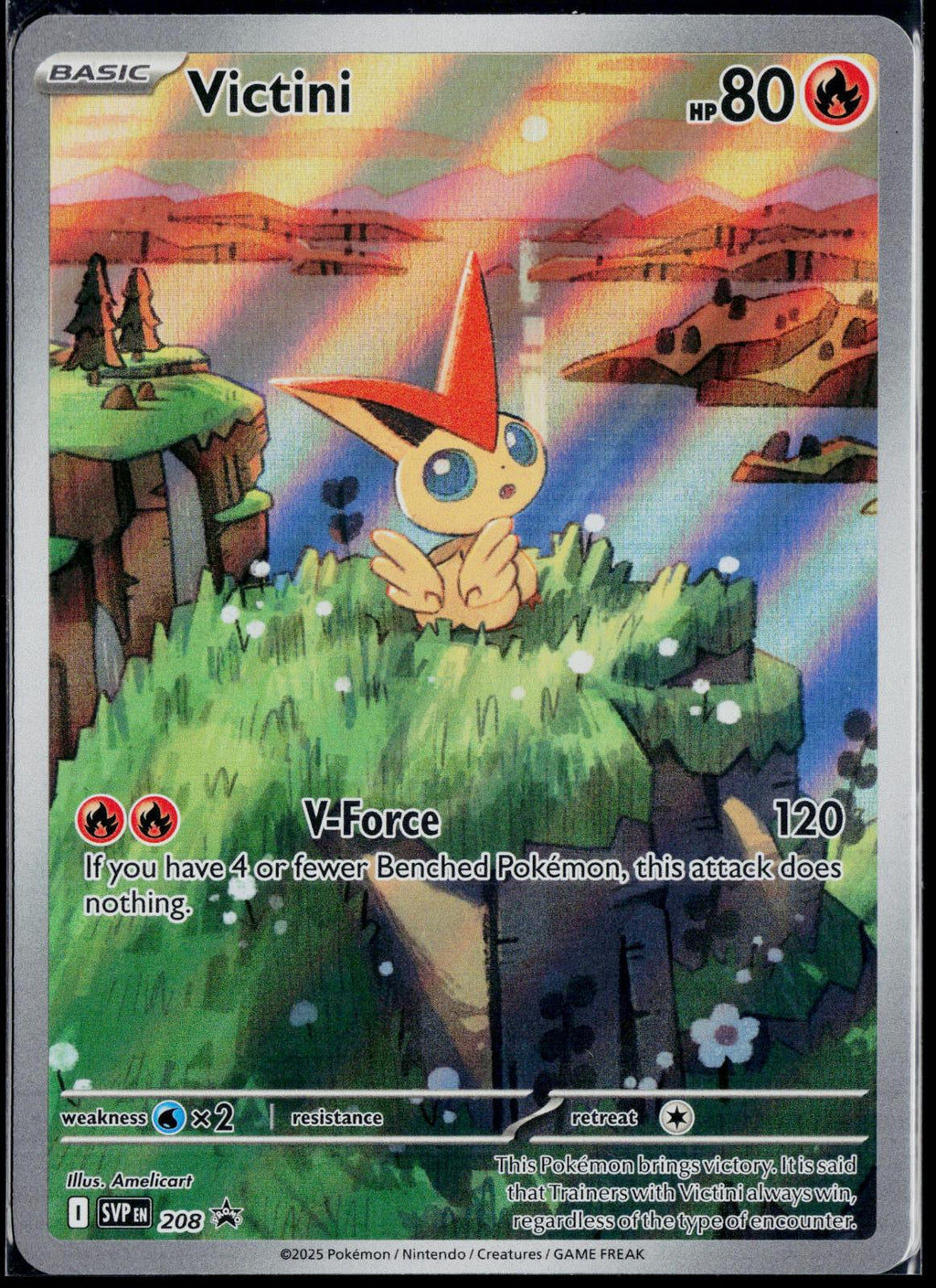 VICTINI 208 POKEMON SCARLET & VIOLET PROMO HOLO P NM