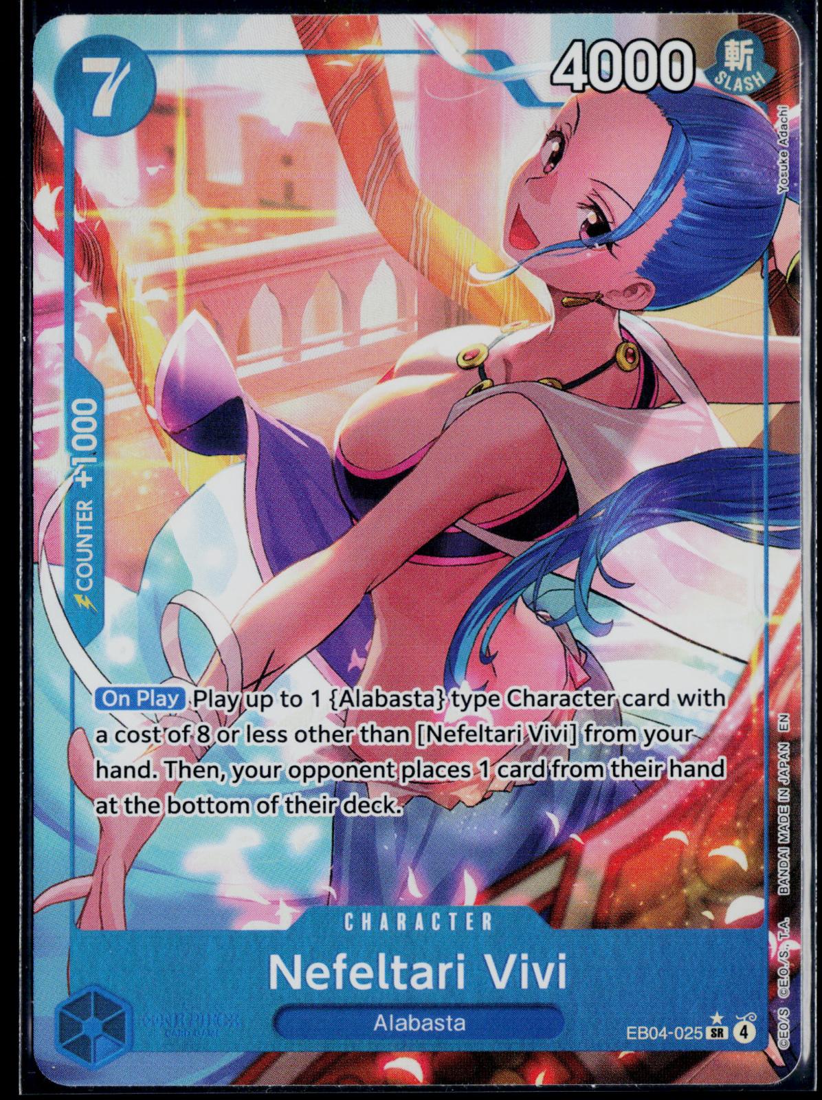 NEFELTARI VIVI (ALTERNATE ART) EB04-025 ONE PIECE THE AZURE SEA'S SEVEN SR NM