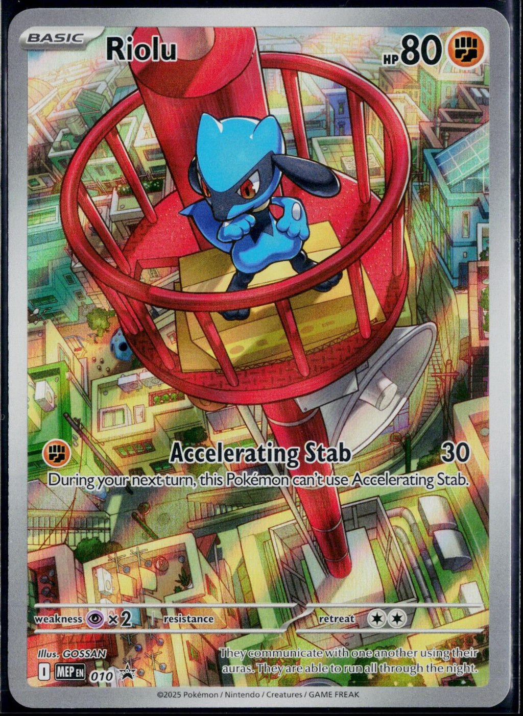 RIOLU 010 POKEMON ME: MEGA EVOLUTION PROMO HOLO P NM