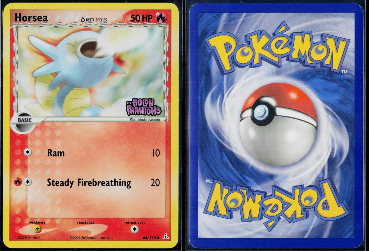 HORSEA Δ 66/110 POKEMON HOLON PHANTOMS C REVERSE HOLO LP