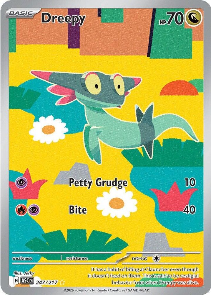 DREEPY 247/217 🐬 POKEMON ASCENDED HEROES IR ☀️ HOLO NM/M 🌴