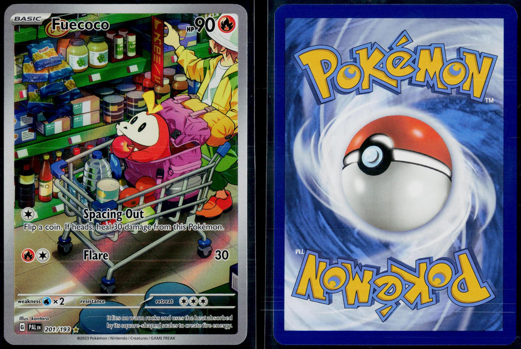 FUECOCO 201/193 POKEMON PALDEA EVOLVED ILLUSTRATION RARE HOLO NM