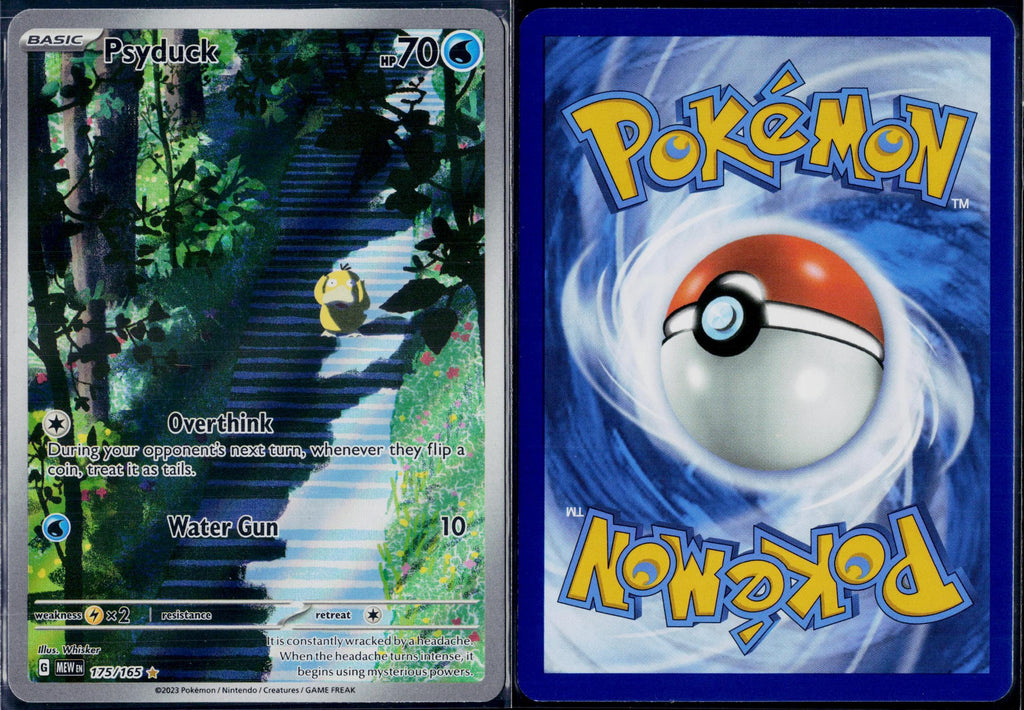 PSYDUCK 175/165 POKEMON 151 ILLUSTRATION RARE HOLO NM