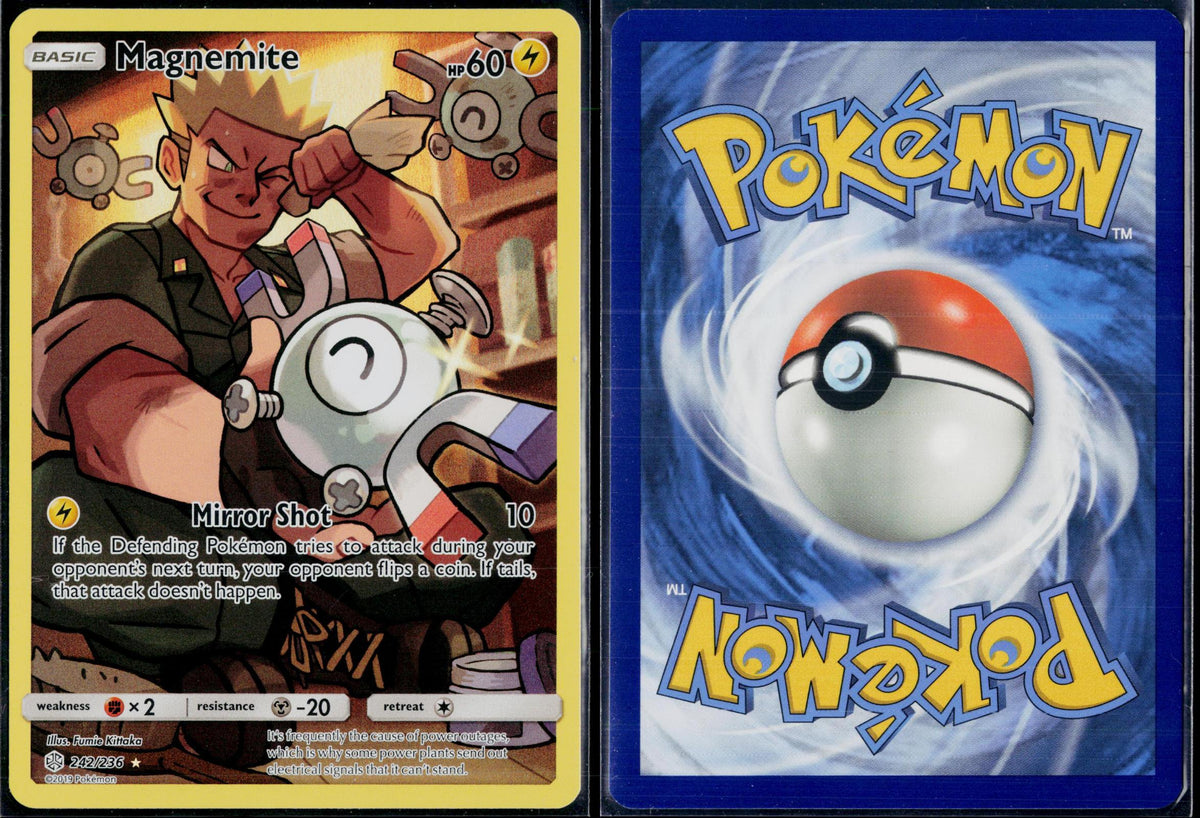 MAGNEMITE 242/236 POKEMON COSMIC ECLIPSE SEC HOLO NM