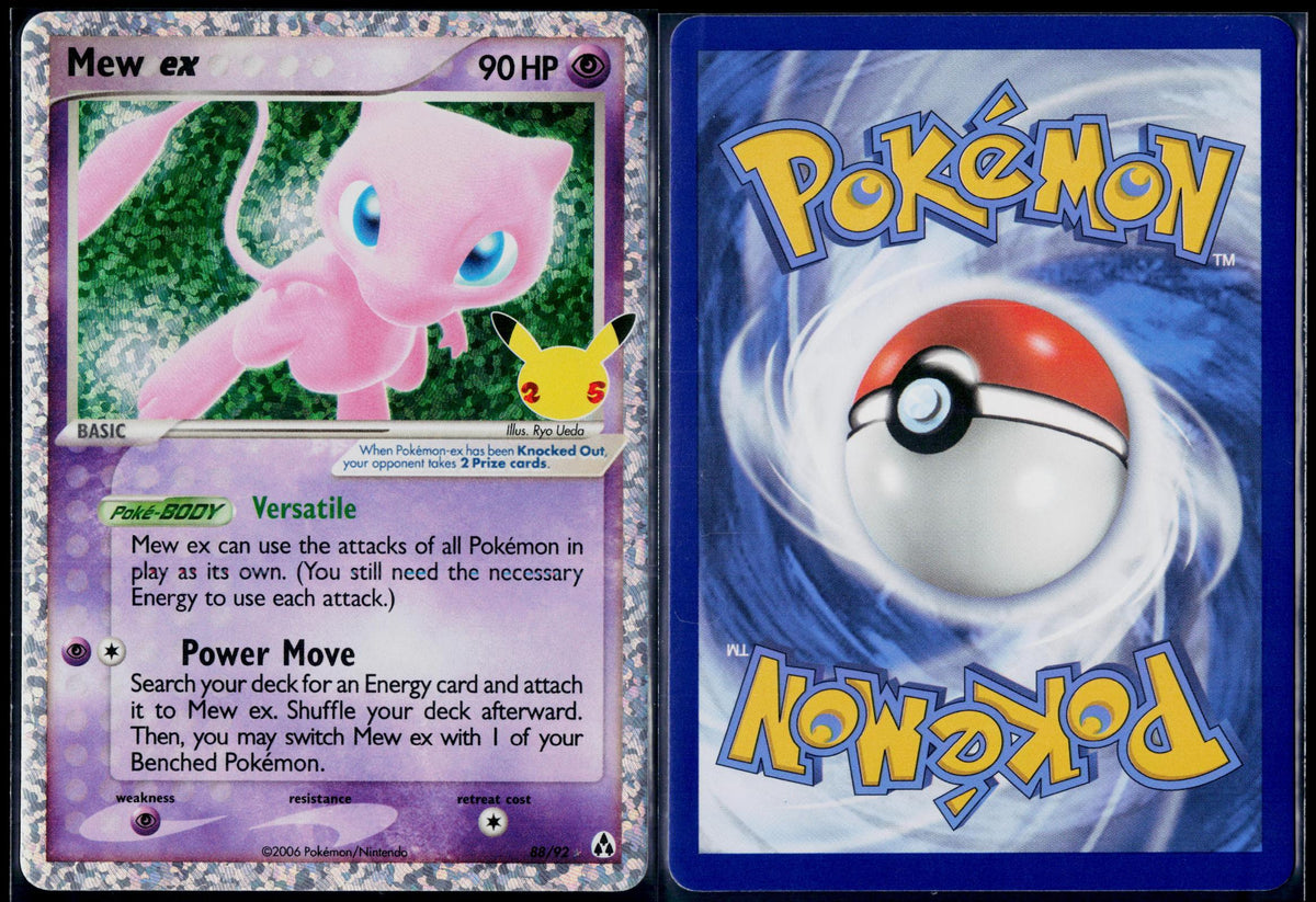 MEW EX 88/92 POKEMON CELEBRATIONS: CLASSIC COLLECTION CLASSIC COLLECTION HOLO NM