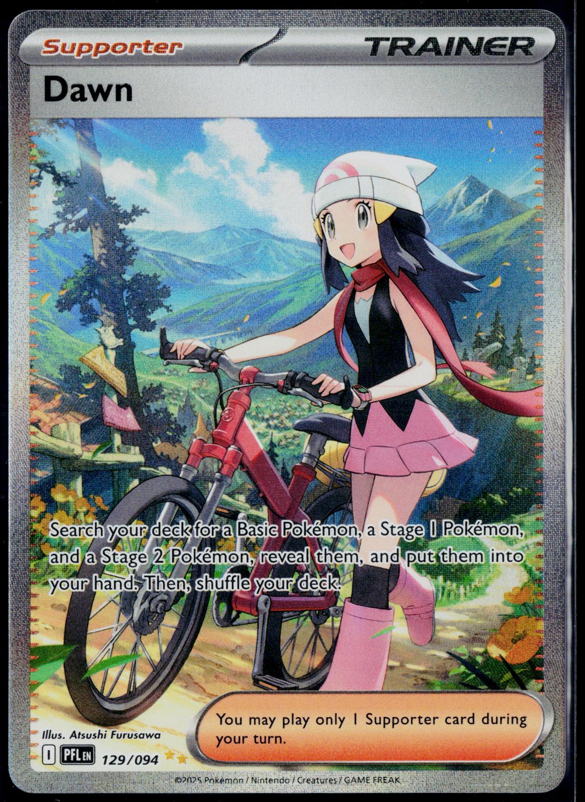 DAWN 129/094 POKEMON PHANTASMAL FLAMES SPECIAL ILLUSTRATION RARE NM