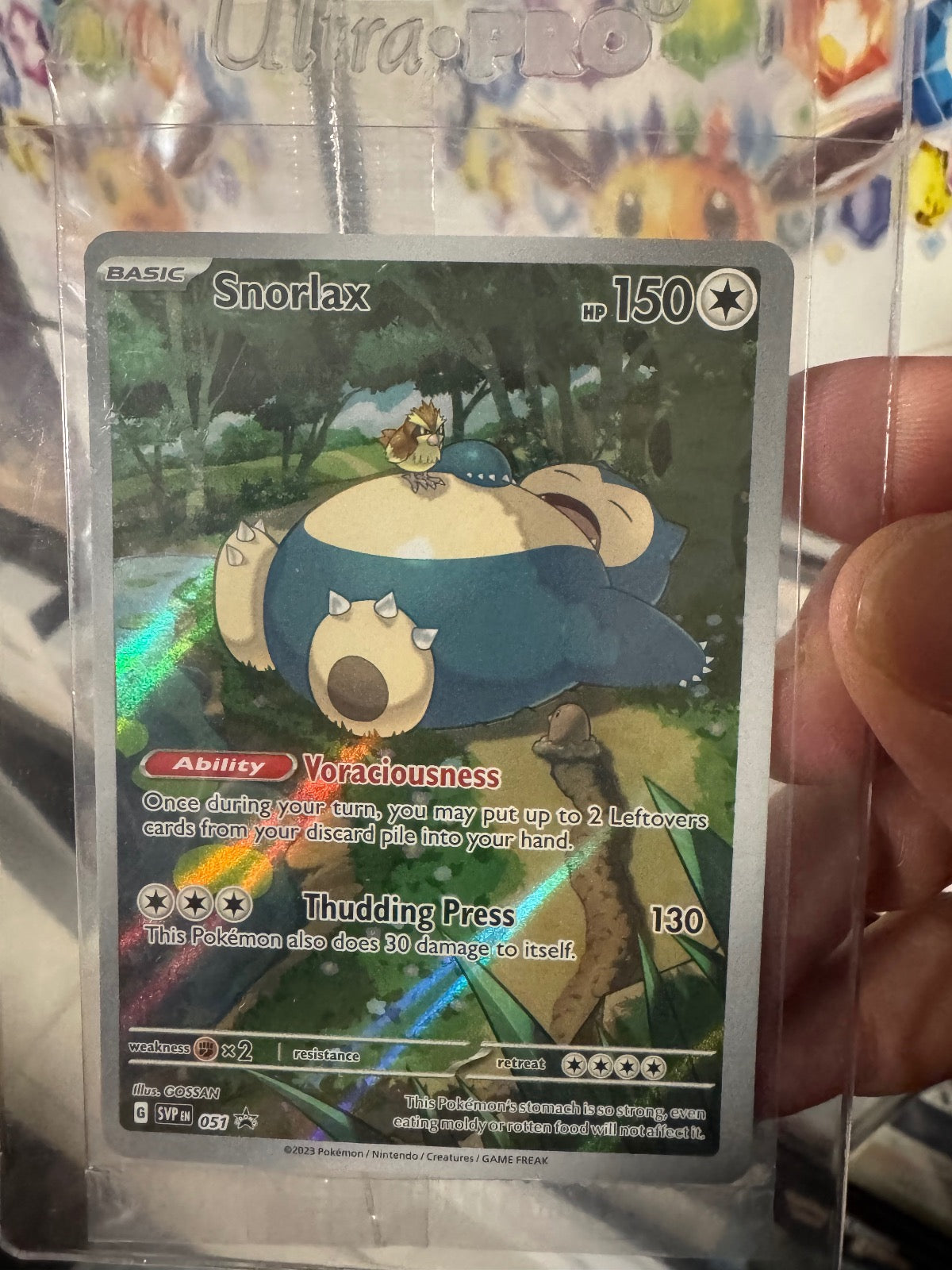 SNORLAX 051 POKEMON SCARLET & VIOLET PROMO HOLO P NM SEALED
