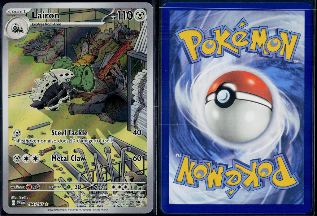 LAIRON 184/167 🐬 POKEMON TWILIGHT MASQUERADE IR ☀️ HOLO NM/M 🌴
